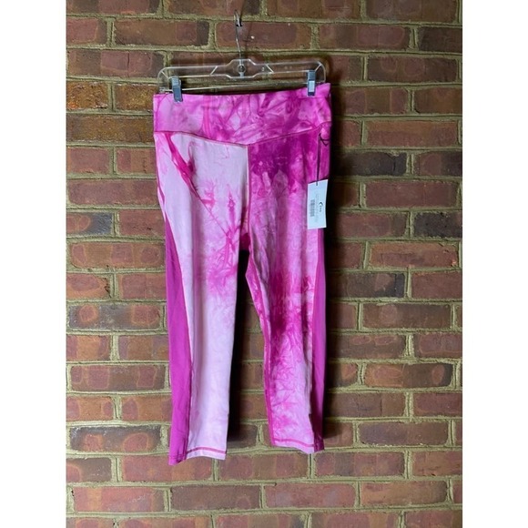 Zyia Fuchsia Hendrix Mesh Light n Tight Hi-rise Capri 20" Leggings NWT - Picture 3 of 7